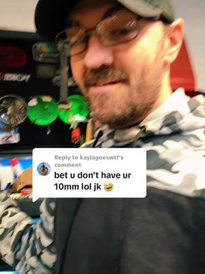 A post by @batmanfaceface on TikTok caption: Replying to @kaylagoeswtf No 10mm ghost for me Madam! And no cute lil mekanik chick either so.... My 10mm are safe and sound.  #10mm #single #singledad #singledadlife #mekanik #stillthere #missingtools #emotionallyavailable #acceptingwifeyapplication #noshopghost #justhere #toooldforthis #fypシ #foryoupage #fyp #mechanicthings #jokes #randomhastags #allthehashtags #bored