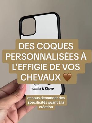 A post by @au_galon on TikTok caption: Basique mais personnalisable a vos souhaits 🤎 #cheval #equestrian #horse #cavalier #cavaliere #coque #telephone #coqueHorsely #coquepersonnalisable #personnalisation 