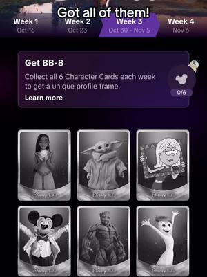 A post by @gallifreyan_98 on TikTok caption: Trading if anyone need cards #disney100 #disney100cards #disney100yearsofmagic