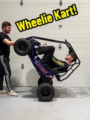 A post by @buildbreakrepeat on TikTok caption: New project: making this mini buggy pop big wheelies!  #buildbreakrepeat #gopowersportspartner #gokart #gopowersports #buggy #wheelie  