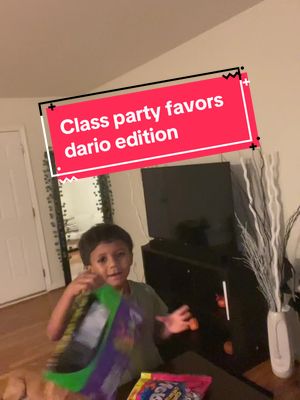 A post by @kaylajacobs94 on TikTok caption: He did good! I havent had a voice in days so he ran the video 😂 #partyfavors #schoolparty #momlife #MomsofTikTok #fyp