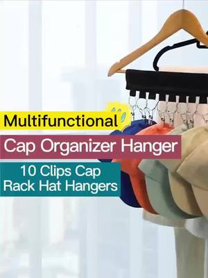 A post by @wlkermartin on TikTok caption: with a hat clip like this,you don't have to worry about running out of places to hang your hat #fyp #funny #cure