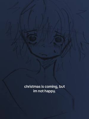 A post by @st4rboy_fant0m3 on TikTok caption: christmas is just not the same anymore, btw happy halloween #vent #venting #venttiktok #ventdrawing #ventart #MentalHealth #fyp #foryou #MentalHealthAwareness #mentalhealthmatters #mh #insomnia #tired #doodle #sketch #christmas #ptsd #ptsdawareness #trauma 