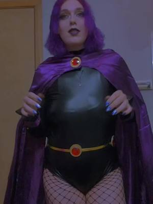 A post by @trippy_fairy16 on TikTok caption: #ravencosplay #beastboycosplay #hallowneen2023 #happyhalloween #teentitans #fypシ