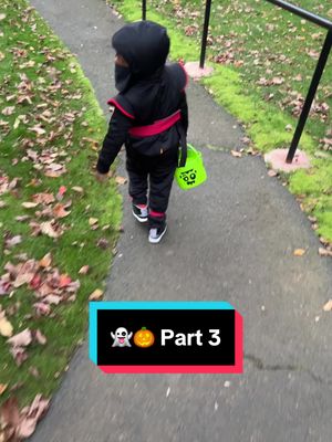 A post by @shaquanaxnoah on TikTok caption: Noah goes trick or treating at Shepherd Hill for candy… and love part 3 💙🥺 #fyp