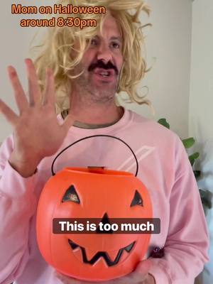 A post by @dolessdad on TikTok caption: Dibs on Peanut butter cups! #mom #MomsofTikTok #moms #halloween 