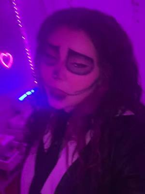 A post by @baahtiik on TikTok caption: 👻 #хэллуин #makeup #halloween 