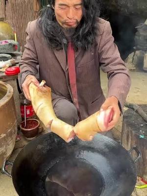 A post by @good_taste00 on TikTok caption: If you want to eat cow hooves, make cow hooves and eat them #humanfireworks #rural 