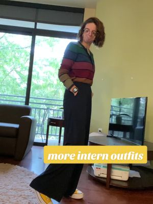 A post by @katmariefrancis on TikTok caption: i’m (still) an intern! also i have a part-time job now. business casual five days a week, baby💪🏻 #outfits #fitcheck #businesscasual #internoutfits #workoutfits #workoutfitideas #biggirljob 