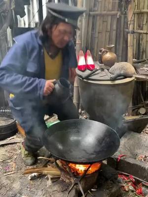 A post by @good_taste00 on TikTok caption: My country life firewood stove #rural life