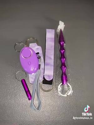 A post by @safetykeys_to on TikTok caption: still a fan fav 💜 shop safetykeysto.com 💕#safetykeychains #safetyfirst #SmallBusiness #womenssafety #purpletheme 