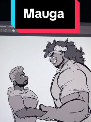 A post by @unkown_simp on TikTok caption: Im still alive! Heres a quick mauga video. Since i love this man. I lost steam like half way through #overwatch #mauga #maui #overwatch2 #pecs 