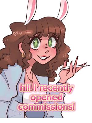 A post by @bunygrrrl on TikTok caption: my commissions are open!! *♡∞:｡.｡  if you can, please interact with this video! it helps me a lot :) xoxoxo!! - #commission #commissionsopen #art #myart #artist #digitalart #oc #fyp #GenshinImpact 