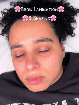 A post by @jesziikah on TikTok caption: Brow Lamination & Shaping.🌸 #Fyp #fypシ #Foryou #BrowLamination #BrowShaping #BrowsNY #ForYouPage