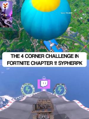 A post by @davidgamingandfun on TikTok caption: the 4 corner challenge in Fortnite chapter1! sypherpk, clixhimself, couragejd and legion on YT #fortnite #the4cornerchallenge #fortniteusa 