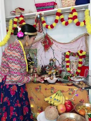 A post by @babina.rn on TikTok caption: 🕉️Jay Laxmi Mata 🙏🏼🙏🏼🧿🧿 #tihar2080 #laxmipooja #foryou #foryoupage #nepaligirl