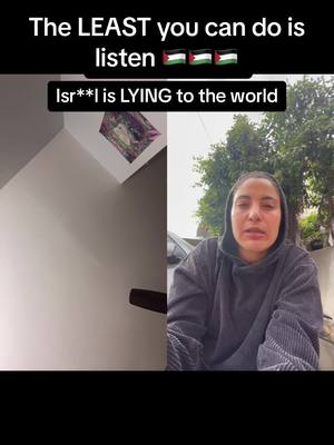 A post by @dressedupandnaked on TikTok caption: #duet with @wizard_bisan1 #بيسان_عودة #freepalestine #palestine #listen 