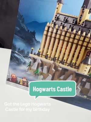 A post by @talkie99 on TikTok caption: After 24 years I finally got my first Lego set!!! I wish I had started sooner because I'm obsessed😁  @LEGO #lego #harrypotter #legohogwartscastle #hogwarts #legoharrypotter #obsessed #foryou #fypシ 