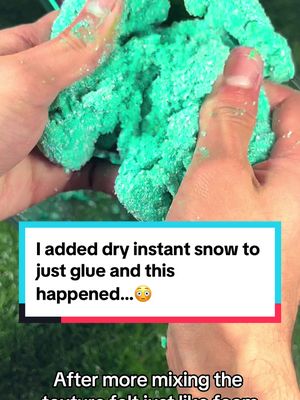 A post by @marvyslime on TikTok caption: This is such an interesting texture🤔 #fyp #slime #satisfying #whathappens #slimemaking 