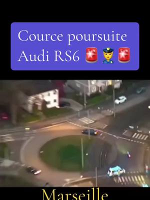 A post by @tigrenoire1974 on TikTok caption: #marseille #courcepoursuite #rs6 #france #اكسبلور #viral #police #pourtoi #foryou #fypシ #tunisie #accident #policeactivity #policeaction #gendarmerie 