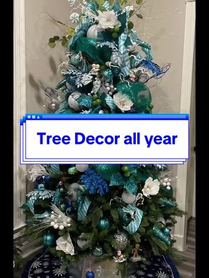 A post by @gennbarbie25 on TikTok caption: A year of Christmas Tree decorations. #christmas #mardigras #easter #cajun #july4th #halloween #thanksgiving 