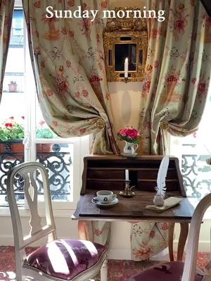 A post by @hotelcarondebeaumarchais on TikTok caption: The sun on Sunday to start the day after the rain, Bonjour Paris!