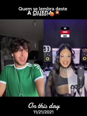 A post by @its.leite on TikTok caption: Acho que este é dos meus videos favoritos de sempre 🥵 | @Gloria Groove | @Tiago Leite 🎶 | #onthisday #gloriagroove 