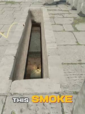 A post by @cs2.app on TikTok caption: NEW Fast B CAVE Smoke from T-Spawn! #cs2 #counterstrike2 #cs2nades #cs2tricks