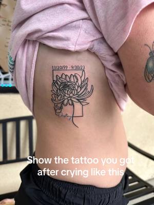 A post by @kirstenjones114 on TikTok caption: A pain i never felt before, im so thankfuk for the time i was blessed to have with you🤍 forever my girl and forever 23🥺 #fypシ  #loss #tattoo @Destiny Smith 