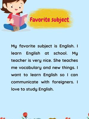 A post by @mayhoctienganh on TikTok caption: My favorite subject. #learnenglish #tienganhchobe #tienganh #tienganhgiaotiep #englishforbeginners 