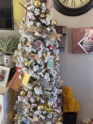 A post by @mommaholla on TikTok caption: My harry potter Christmas tree this year #christmas #christmastree #harrypotter #harrypotterchristmas #happychristmas #isolemnlyswear #themedtree 