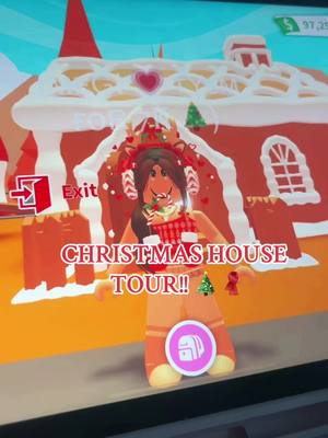 A post by @megurf4vvv on TikTok caption: christmas house tour!! please do not copy ❤️ #fyp #foryoupage #blowthisup #fypシ #adoptmeroblox #support #megurf4v #getmefamous #rblx #getmeviral #preppyroblox 