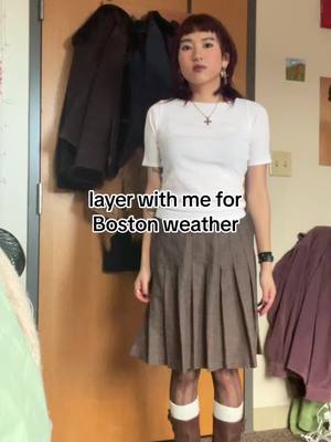 A post by @molotovgirl on TikTok caption: Surprisingly warmish today #boston #OOTD #fyp