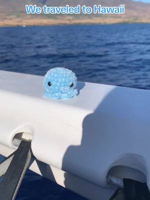 A post by @crochetbudies on TikTok caption: Hey guys! We traveled to Hawaii. #hawaii #crochet #minioctopus #back #mini #boat #sail #animals #crochetbuddy 