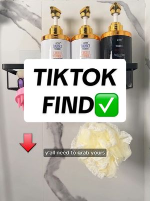 A post by @yeemai.household on TikTok caption: Giving the bathroom a cute lil upgrade!✨#showercaddy #showercaddyhack #TikTokShop #CleanTok #bathroomorganization #storage #storagehacks #organization #bathroomstock #moforocoorganizer #fyp 