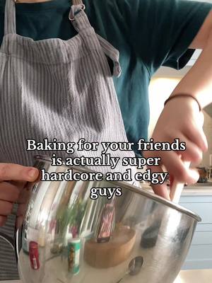 A post by @plants.n.stuff on TikTok caption: It is cool and hot to do nice things for lovely people 💖🍰💏💕 #lgbt #nonbinary #baking #fyp #foryoupage 