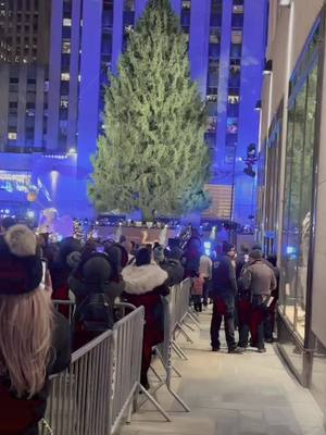 A post by @odogwuchrisk on TikTok caption: NYC tree lighting #nyc #viralvideo #tiktok #foyyoupage #treelighting #nyctreelighting 