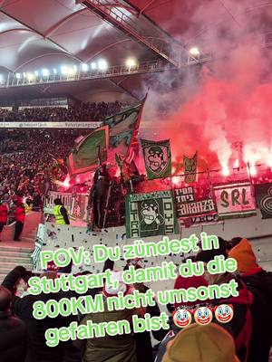 A post by @f8tballnotsoccer on TikTok caption: #vfbstuttgart #werderbremen #ultras #pyro #stuttgart #gästeblock #fyp 