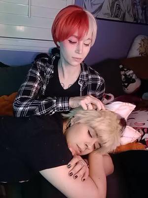 A post by @littlecheybaby on TikTok caption: Am I? @Allen Chai #bakutodo #bakugou #todorokicosplay #todoroki #bakugoucosplay #mha #myheroacademia #myheroacademiacosplay 