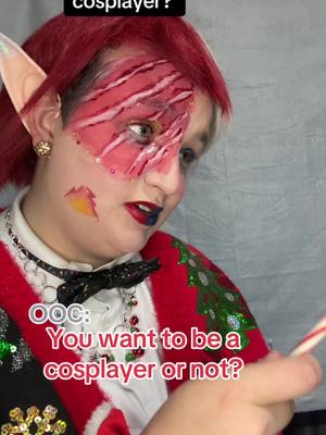 A post by @elvenpatches07 on TikTok caption: Seriously being a cosplayer is hard work, and unless youre big enough you cant even get paid for it. #christmaself #elfiida #mhacosplay #mhacosplayer #shototodoroki #todorokicosplay #christmasmha #mhachristmas #elftodoroki #christmascountdown #supportacosplayer #howsthepay 