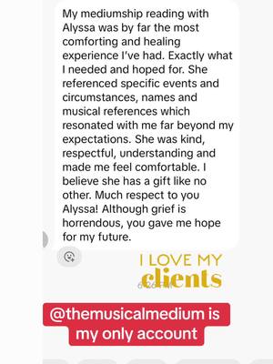 A post by @themusicalmedium on TikTok caption: I love you all #mediumship #psychicmedium #evidentialmedium #medium www.themusicalmedium.org