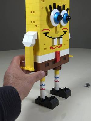 A post by @moonshow_official on TikTok caption: What would you like me to make next? #lego #spongebob #satisfyingvideo 