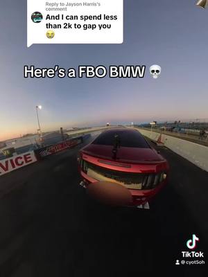 A post by @boostedcyot on TikTok caption: Replying to @Jayson Harris take that DUD back to the junk yard #bmwlife #ford #mustanggt #cyot5oh #s197 #paxtonsuperchargers