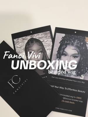 A post by @itscaarlashley on TikTok caption: OMG! petit unboxing de cette braided wig from @FANCIVIVI Braided Wigs 👀⭐️ !!!  shop @LEXhair in Tiktok shop #TikTokShop + u can find the link of the wig in my bio 💕 #Fancivivibraidedwig #Fancivivit #boxbraids #fulllacebraidedwig #|LookFanci