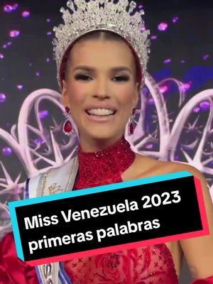 A post by @theperfectmiss.com on TikTok caption: Ileana Márquez Miss Venezuela 2023 y sus primeras palabras. Y se va para México para Miss Universo