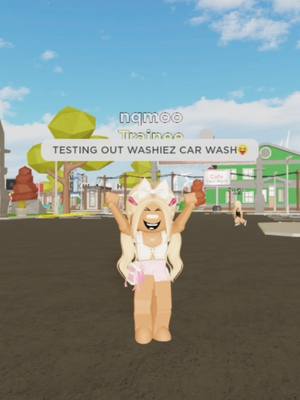 A post by @rand0m.roblox2 on TikTok caption: Is your Adopt Me car dirty?🤔 Well Washiez has the solution🥳🚗 #rand0msquad #roblox #adoptme #washiez #blowup #fyp #foryoupage #gaming #makemefamous #makethisviral #viral 