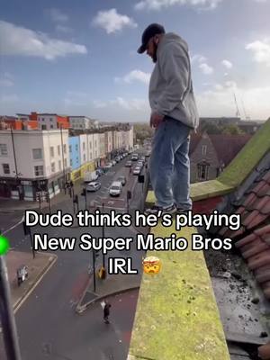 A post by @contendo_old on TikTok caption: Mario IRL #meme #nintendo #nintendomemes #parkour #irl #gaming #viral #fyp #nintendods #newsupermariobros 