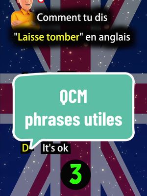 A post by @1min.de.voc on TikTok caption: Petit quiz pour tester ton niveau d’anglais 🇬🇧 cest quoi ton score ? 💬 #anglaisfacile #apprendrelanglais #quizanglais #anglaisvsfrancais #profdanglais #apprendssurtiktok 