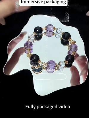 A post by @jannyjewelr on TikTok caption: Natural stone bracelet, see the end.#etsysmallbusiness #TikTokShop #etsy #bracele #Immersivepackaging ##ornamentsdiy 