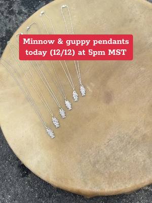 A post by @meljewelz on TikTok caption: Last chance to get a lil 🐟 before Christmas! Tonight 12/12 at 5pm MST! Make sure to get on a couple mins early they go quick!! Thank you x a million for your support!!💚💚💚 #Uniquehandmadejewelry #jewelrymaking #sterlingsilver #fishjewelry #natureinspiredjewelry #fishtok #fishpendant